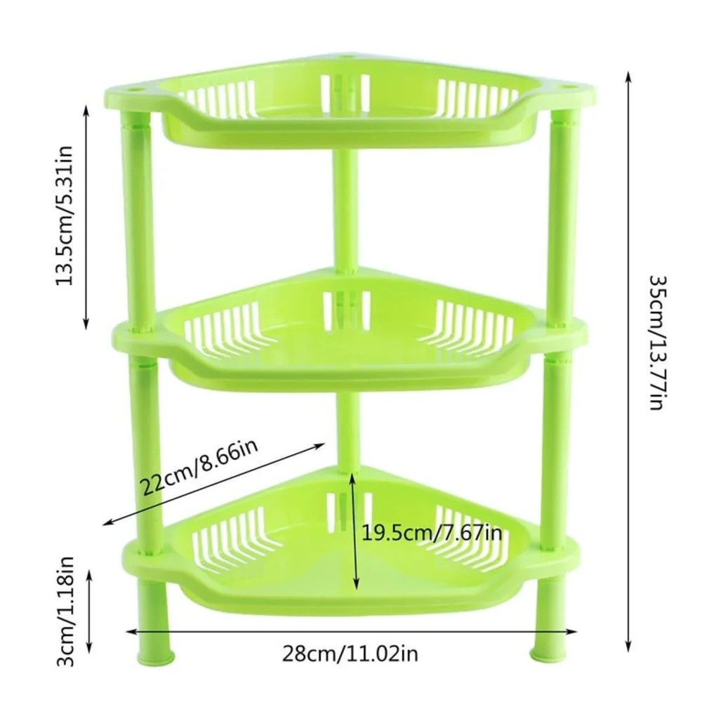 Pink Corner Shelf Organizer